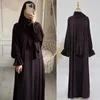 Ropa étnica Modest Abaya Muslim Eid Djellaba para mujeres Vestido largo Maxi Hijab Turco Kaftan Árabe Robe Ramadán Femme Islámico Jalabiya