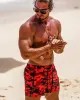 2023 MENS SWIM TRUNKS Szybkie suche spodenki na plażę na plażę kąpielową z kieszeniami i podszewką siatkową Summer Men's Swim