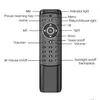 Keyboards Mt1 Backlit Voice Remote Control Gyro Wireless Air Mouse 2.4G For Android Tv Box Drop Delivery Computers Networking Keyboard Otmsu