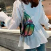 Sac de taille pour femmes, Streetwear étanche, sacs de ceinture, sac banane pour filles, pochette holographique pour téléphone, sac de sport Heuptasje13181