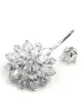 Kedjor 925 Silver Sunflower Crystal Belly Piercing Ombligo Body Jewelry Navel Piercing for Women