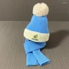 Bérets enfants peluche et épais isolation laine chapeau écharpe automne hiver femme bébé tricoté protecteurs d'oreille tête casquette grande boule