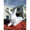 wholesale Giant 20ft Inflatable Rabbit Easter Bunny model Invade Public Spaces Around the World with LED light