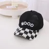 Ball Caps Doit Mesh Zomer Jongen Meisje Cap Baseball Hoeden MOOD Letters Kind Zon Kids Peaked Snapback Leeftijd Voor 2 tot 7 jaar oud