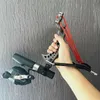 Jakt slingshots kraftfulla fiskeslingshot med handledsstöd utomhusjakt skytte sling skjutfiske rulle lätt att bära och hållbar yq240226