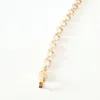 Link pulseiras mulheres rosa 585 cor de ouro moda jóias 22 cm de comprimento 5 mm de largura mão catenária zircão para