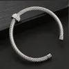 Rvs C-vormige Open Armband Voor Vrouwen Mannen Modeontwerper Diamant Zilver Goud Bangle Hand Sieraden Dropshipping YMB028