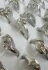 Paquete de joyería completa, lotes de anillos, anillos chapados en plata con diamantes de imitación blancos, anillos de aleación de moda para mujer LR105 7220954