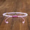 Beaded Rose Quartz Armband - Natural Pink Stone Healing Armband - Balance Calming Armband YQ240226