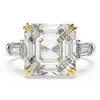 OEVAS 100% 925 argent Sterling créé Moissanite Citrine diamants pierres précieuses bague de fiançailles de mariage bijoux fins cadeau entier Y0269u