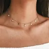 Mode Long Colliers 2018 Été Nouveau Style Bohême Or Argent Couleur Étoile Lune Collier Femmes Boho Pendentifs Ras Du Cou Bijoux G2308r