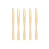 Forks 100Pcs Fruit Fork Bamboo 9cm Kitchen Accessory For Snack Desserts BBQ Cheese Serving Dessert Set