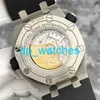 Luxury Audemar Pigue Watches Epic Royal Oak Offshore Series Mens Watch 15710ST Date Display Function 300 meters Depth 42mm Automatic Mechanical Watch FUN OYO9