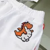 Marken-Baby-T-Shirt-Set, gesticktes Dinosauriermuster, Kinder-Trainingsanzüge, Größe 90–160 cm, Sommer, kurze Ärmel und Shorts, 24. Februar 2020