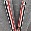 Длинный кардиган TB THOM, свитер, высокое качество, вязаное пальто с карманами для мужчин, модные длинные зимние топы на пуговицах с v-образным вырезом, 4 полоски, полосатые длинные зимние топы