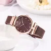 Orologi da polso Sdotter Moda Donna Orologio 2 pezzi Braccialetti di lusso Lega Orologi da donna impermeabili Oro rosa 2024 Abiti Orologio femminile Reloj