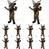 Mascot Costumes Elk Costume Suit Gra Gra Fancy Dress Fits Odzież Reklama Promocja Karnawał Halloween postać adt drop dhwa2