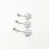 Ringen Bloem Navel Navelpiercing Ringen Bulk 925 Sterling Zilveren Lichaamssieraden Voor Vrouwen Fijne Zomeraccessoires Romantisch Cadeau