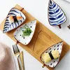 Assiettes japonaises en céramique, plats à feuilles, belle vaisselle pour la maison, ensemble de collations, plateaux de service, plateau de fruits secs, cuisine