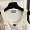 Designer Women Knit Vest Woman Short Navel Shirt Vest Slim Style Clothing Summer Melless Veless Pendant Singlet 26 feb