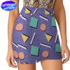 Custom anti-slip single pocket A line skirt smooth and comfortable single pocket spring/summer/fall season fashion match 95% polyester +5% spandex 183g Purple