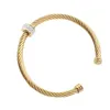 Rvs C-vormige Open Armband Voor Vrouwen Mannen Modeontwerper Diamant Zilver Goud Bangle Hand Sieraden Dropshipping YMB028