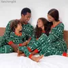 Abiti coordinati per la famiglia 2023 Pigiama coordinato per la famiglia di Natale Madre figlia Padre figlio Look per la famiglia Completo Baby Girl Pagliaccetti Pigiama da notte