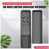 لوحات المفاتيح MT1 Backlit Voice Remote Control Gyro Wireless Air Mouse 2.4G for Android TV Box Computers Dropervers