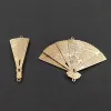 Collane 10 pezzi Kc connettore pendente ventaglio placcato oro accessori in lega metallica per creazione di gioielli fai da te