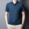 Męska marka mody Polo koszulka Polo Shiro Summer Casual Caluting Solidne luksusowe luksusowe koreańskie w stylu mężczyzn topy