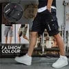 Shorts pour hommes Été chaud hommes militaire Cargo Shorts solide Multi poche décontracté Fitness pantalon de travail en vrac été mâle tactique Shorts Joggers 240226