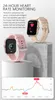 Y20 inteligentna bransoletka tętno i monitorowanie ciśnienia krwi 1,7-calowe HD pełny ekran dotykowy zegarek wielosportowy z enkoderem