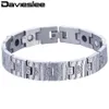 Chaîne à maillons Davieslee Bracelet de montre Bracelet hommes femmes Bracelet Bracelet lien acier inoxydable or argent couleur 12mm DKBM145289q