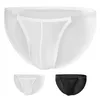 Mutande Mutandine da uomo sexy Slip Solido Nero Bianco Maglia sottile G-string Custodia a vita bassa Respiro Intimo Lingerie