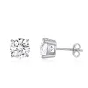 Charm Moissanite Diamond 925 Srebrny platyna/platowany 18 -karatowy kolczyki złoży zło