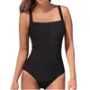 OnePiece Large Swimsuits Closed Plus Size Swimwear Push Up Female Body Bathing Suits For Pool Beachwear Womens Swimming Suit 240219