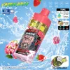 オリジナルのVapen Drta Tornado Vapes Puff12k使い捨てベイプペンメッシュコイル12000パフ補充ポッドe Zigarette Airflow RGB LEDおよびバッテリー電源インジケーターライトシーシャ