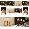 Bougeoirs Bougeoirs faits à la main - Décoration d'intérieur Cadeau Chandelier en bois Mariage Nouveaux cadeaux Bois Drop Livraison Maison Jardin Maison Déco Otcrt