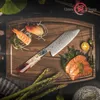 Coltelli da cucina Grandsharp da 5,5 pollici BUNKA CAKUNE BUNKA 67 Strati Damasco in acciaio coltelli da frutta verdura di verdure per verdure strumenti di cottura Q240226