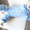 犬のアパレルペット冬の服の子犬温かいフード付きジッパージャケットソフト濃厚な羊毛の生地パジャマ小犬用ジャンプスーツチワワのコート