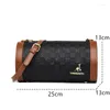 Avondtassen Hoge Kwaliteit Lederen Schoudertas Crossbody Tas Mode Cilinderzak Dames 2024 Luxe Handtas Ontwerper Vrouwelijke Messenger Portemonnee Tote