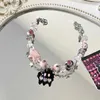 Perlé mignon dessin animé rose chat coeur perles Bracelet femmes filles doux strass étoile Bracelet coréen à la mode bijoux cadeaux YQ240226