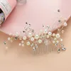 Headpieces Efily Pearl Hair Comb Handmade Beaded Crystal Headpiece Bridal Wedding Accessories Headdresses For GirlFriend