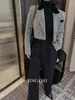 Blazers Jas Dameskleding Buitenjas Luxe Koreaanse stijl Y2k Cropped Winter Elegante Tweed Pakken Maatwerk Grijs Kort240226