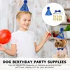 Vêtements pour chiens, ensemble de chapeaux et nœuds papillon, accessoires de noël, fournitures de fête d'anniversaire, chapeaux pour animaux de compagnie