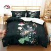 Zet mottenstoelbloem dekbedoverdeksel set beddengoed voor aldult kinderen bed set game quilt cover dekter dekbedbedden set 6 maten pure gordijnen