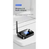 5.0 Två i en Bluetooth TF -kortfiberoptisk koaxialvandlare sändarmottagare med skärm