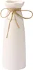 Fixwal Vase en céramique blanche pour fleurs, vase à fleurs séchées pour décoration de maison moderne, adapté pour cheminée, chambre à coucher, cuisine