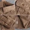 Masowe mycie NUNORM STYLNE Koszulka z długimi rękawami Męskie podwójne kieszenie Casual Youth Jacket Cienki płaszcz 240220