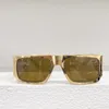 Diseñadores Año Gafas de sol Acetato Fibra Metal Cuadrado Rectangular S244 Gafas de sol de gama alta para hombres y mujeres con caja original UV400